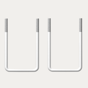Front U-BOLT | Pack of 2 | Mild Steel Galvanised | UBT001-A-2-HWK (M12) | D-Flector