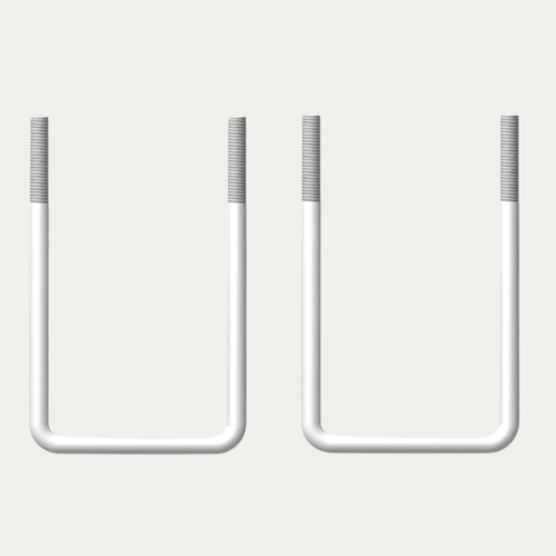 Front U-BOLT | Pack of 2 | Mild Steel Galvanised | UBT001-A-2-HWK (M12) | D-Flector