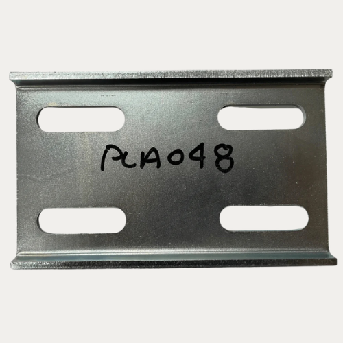 Galvanized Rear Lower Chassis Mounting Plate - L158 x W96.8 x T4 mm | Pack of 2 | PLA048-B-GAL-2 | D-Flector