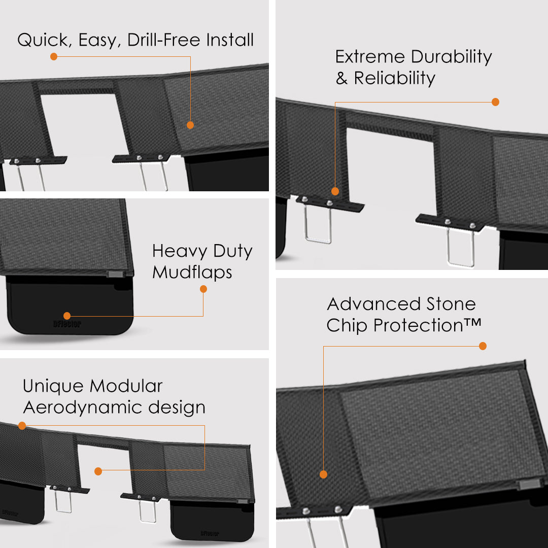 Caravan Mesh Stone Guard - Center Cut