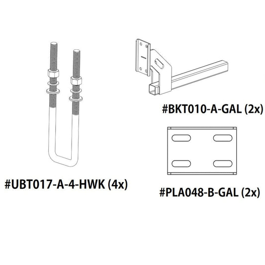 Boat Stone Guard Kit - 4x UBT017, 2x BKT010 & 2x PLA048