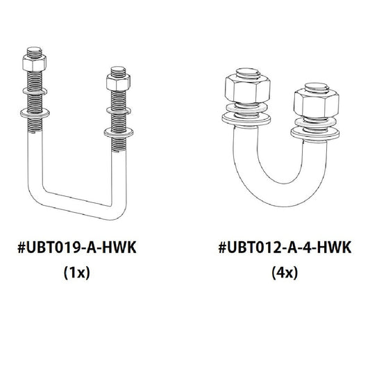 Jetski Stone Guard Kit - 1x UBT019 & 4x UBT012